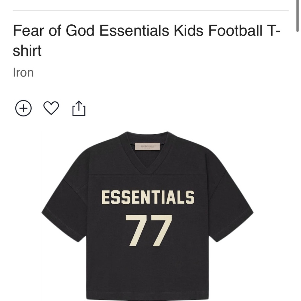 Brand new fear of God, essentials cropped tee